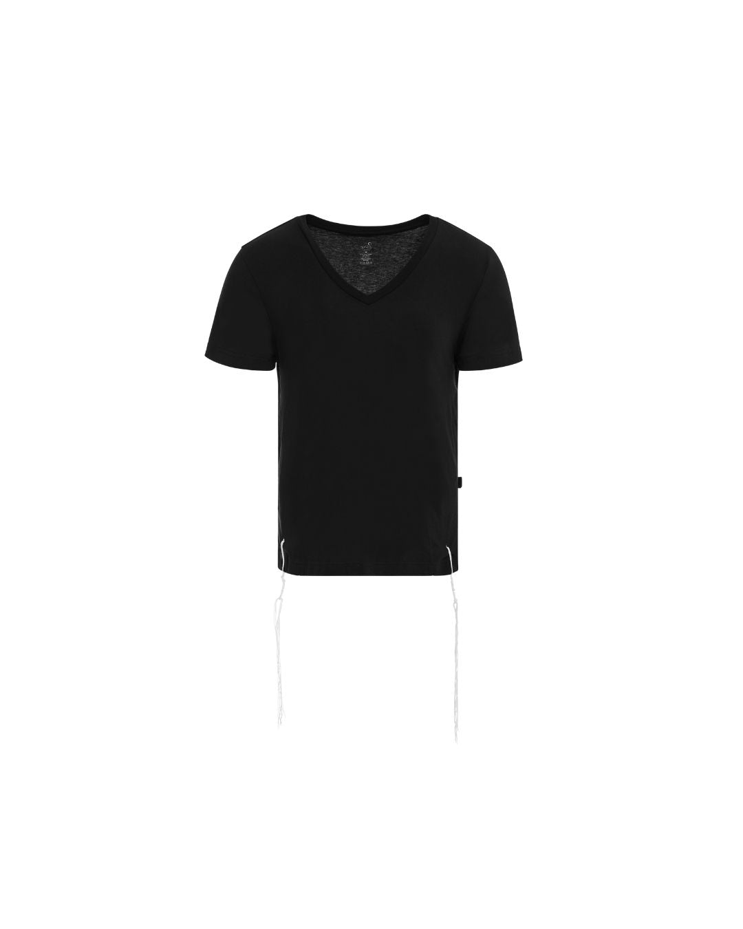 Le'Shem Tee in black, front view